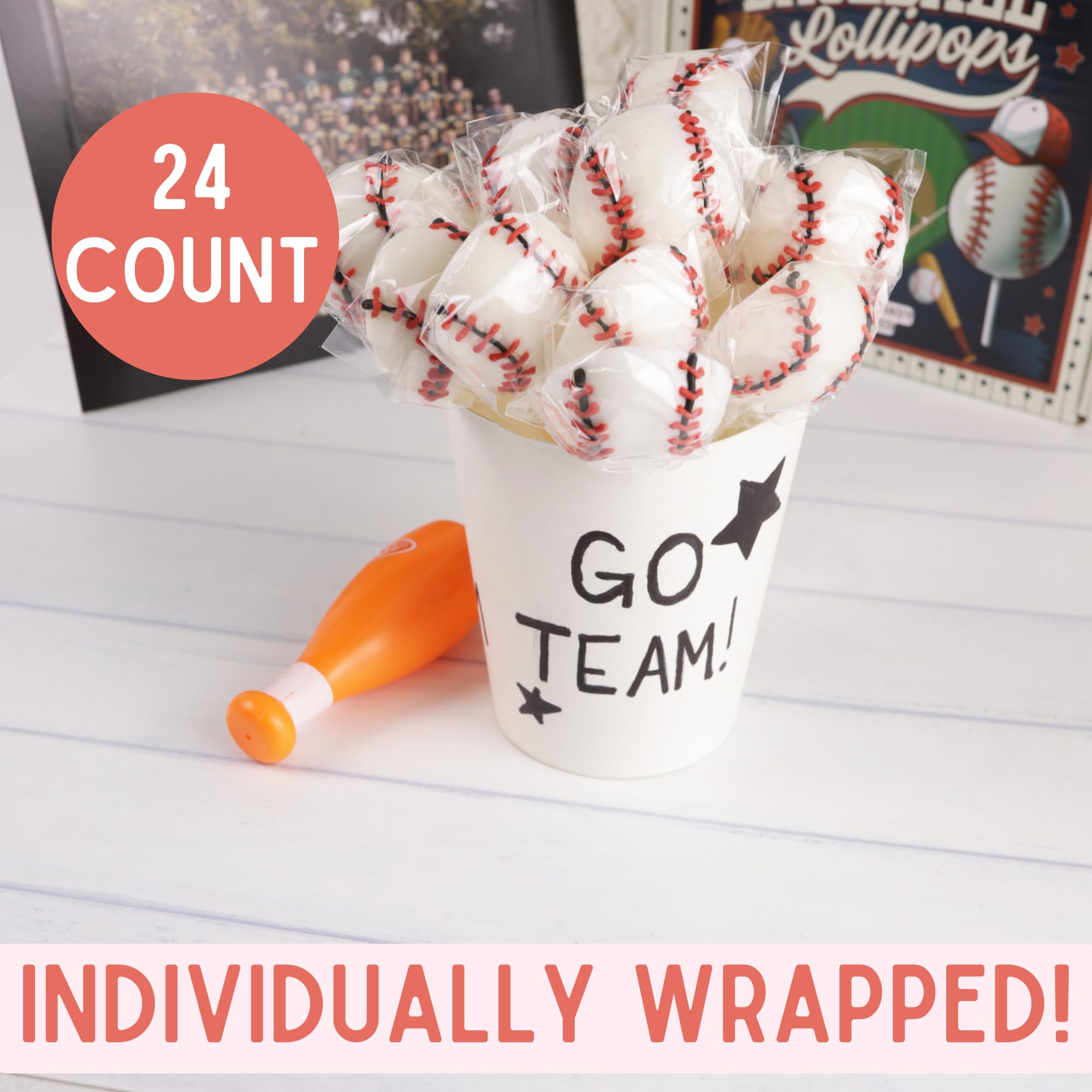 Sweetzo baseball-shaped lollipops bring nostalgic charm to celebrations and gatherings.