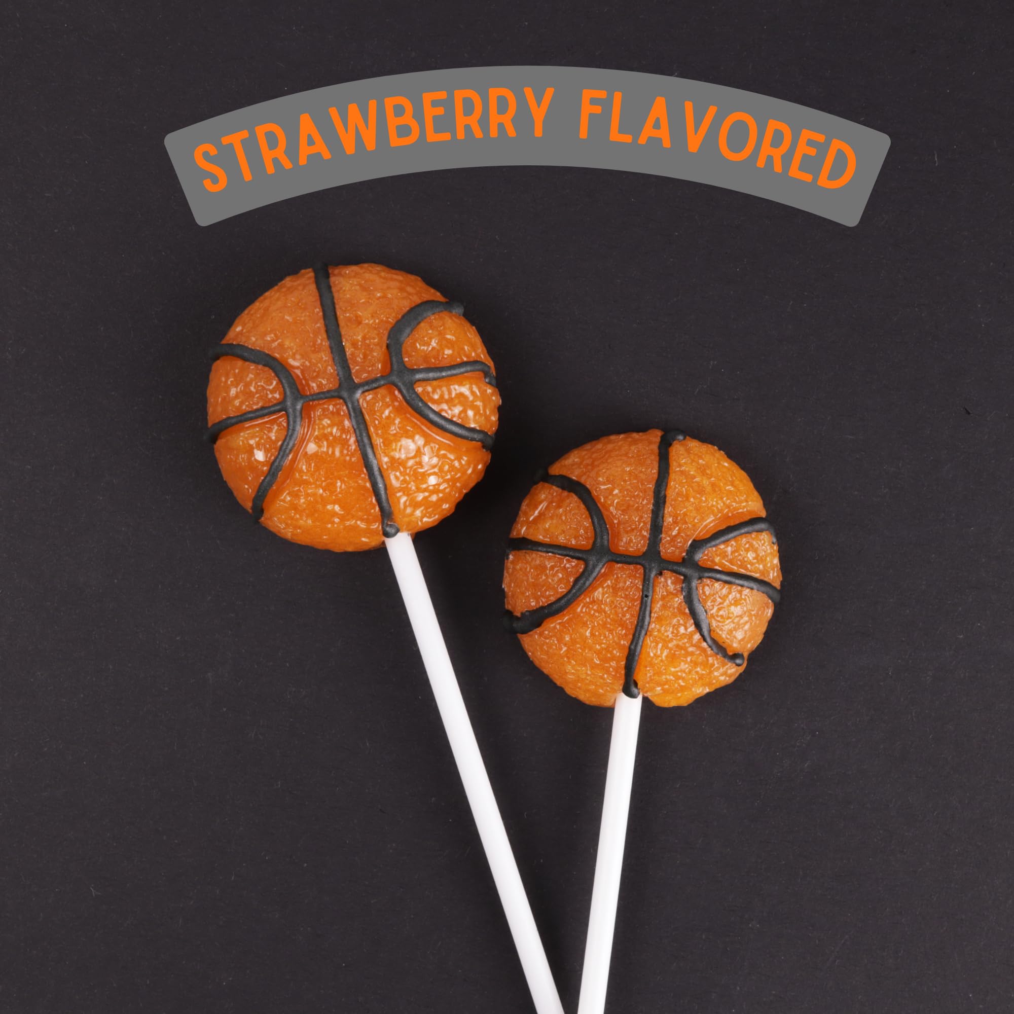 Sweetzo basketball lollipop team party favors, great for celebrations.