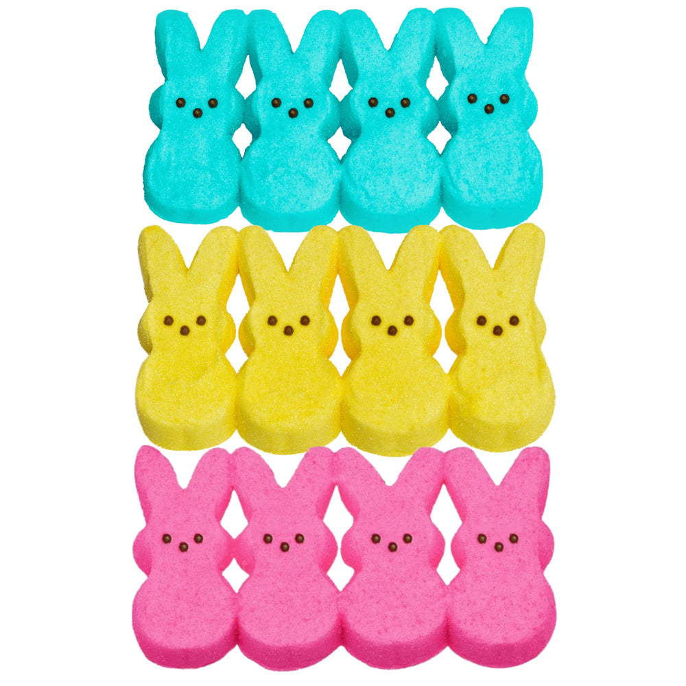 Sweetzo blue bunny Peeps highlighting vibrant color ideal for party favors.