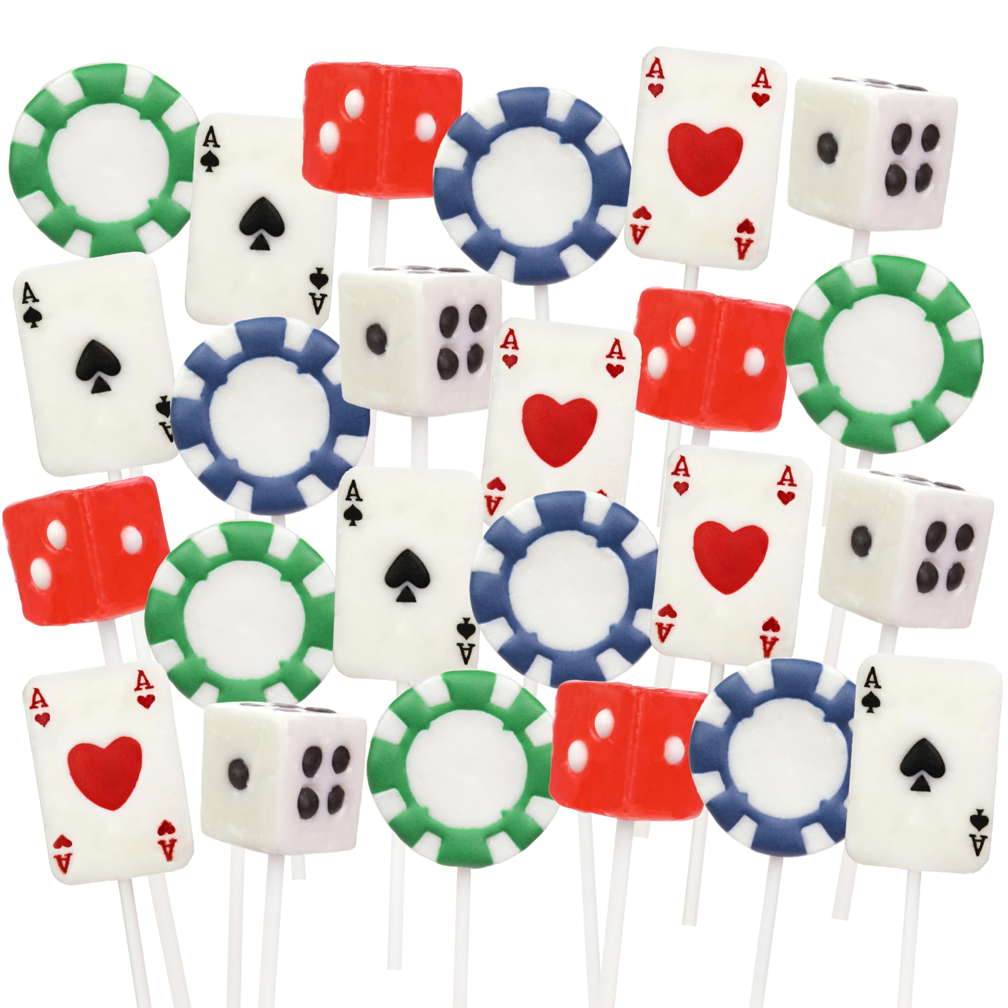 Sweetzo lollipops provide casino-night flair as unique party favors