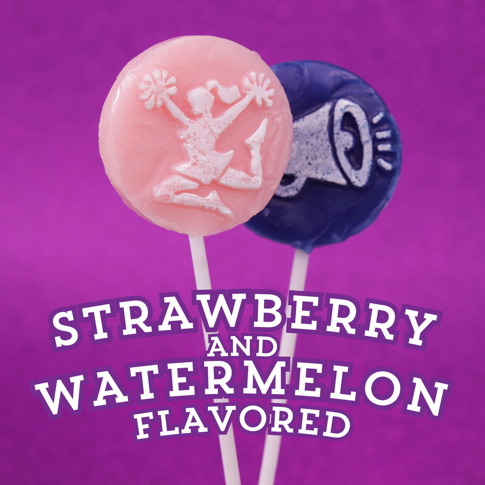 Sweetzo Cheer Tattoo Lollipops pack of 24 for large groups