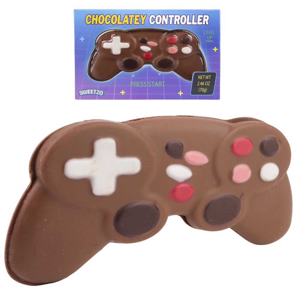 Sweetzo Chocolatey Controller in gift box, perfect for gamer gifts.
