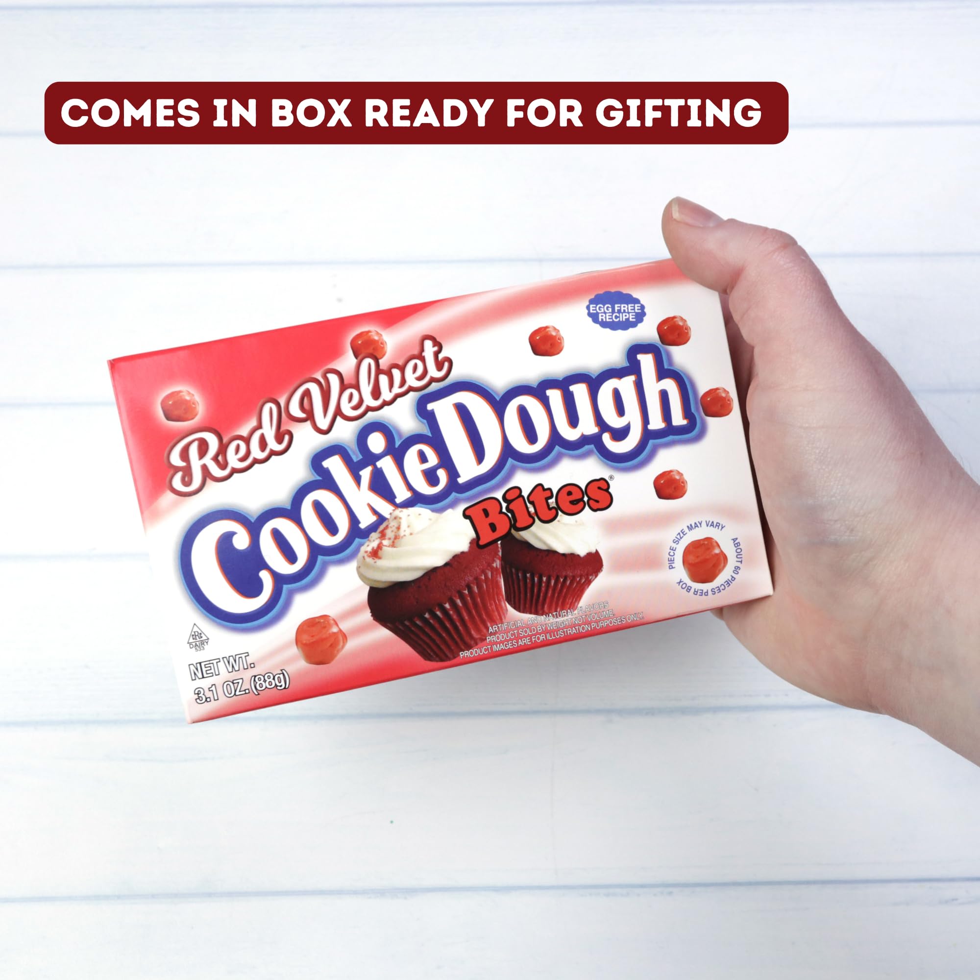 Sweetzo cookie dough center reveal shows creamy texture.