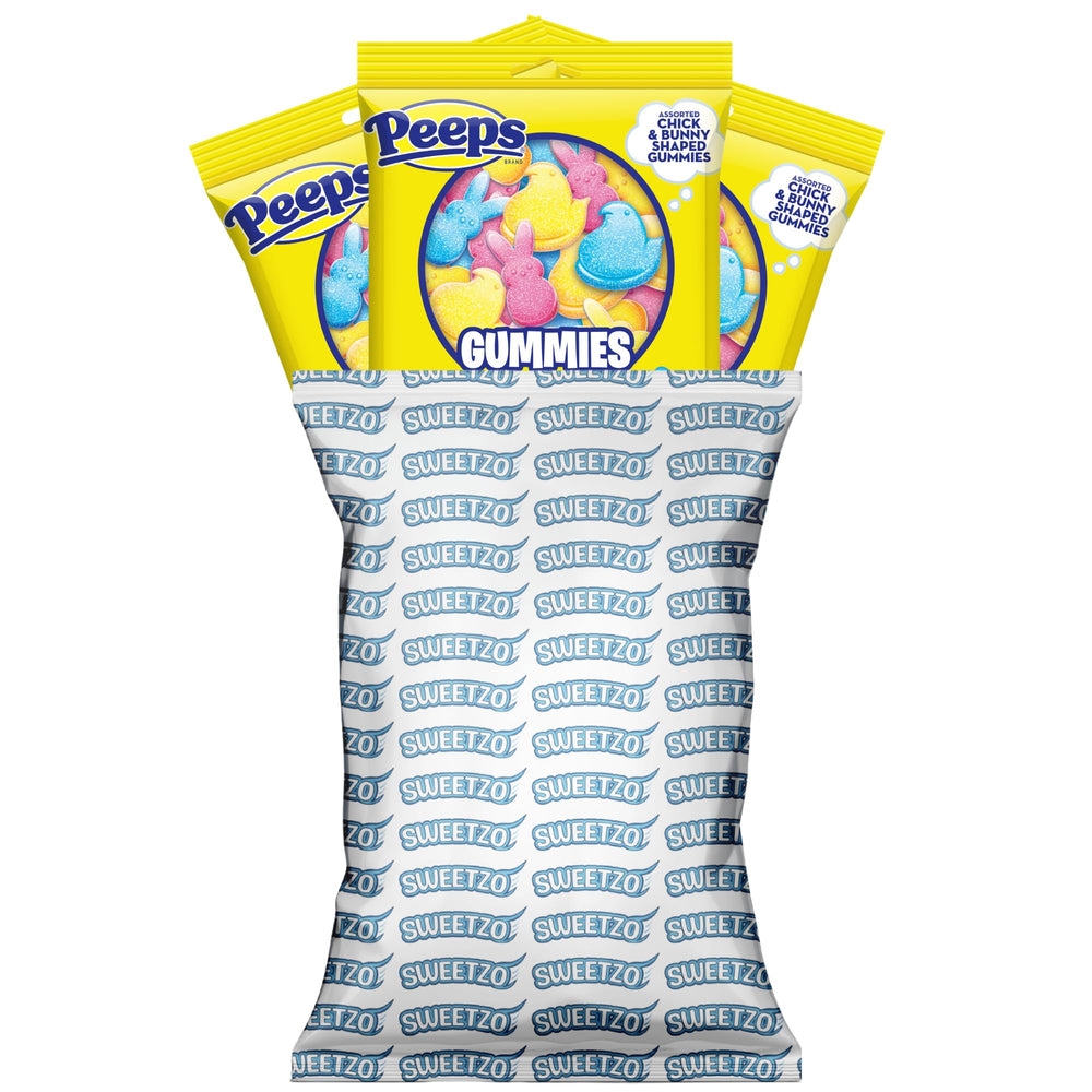 Sweetzo Easter Peeps Gummies marshmallow-flavored sweetness for baskets and egg hunts.