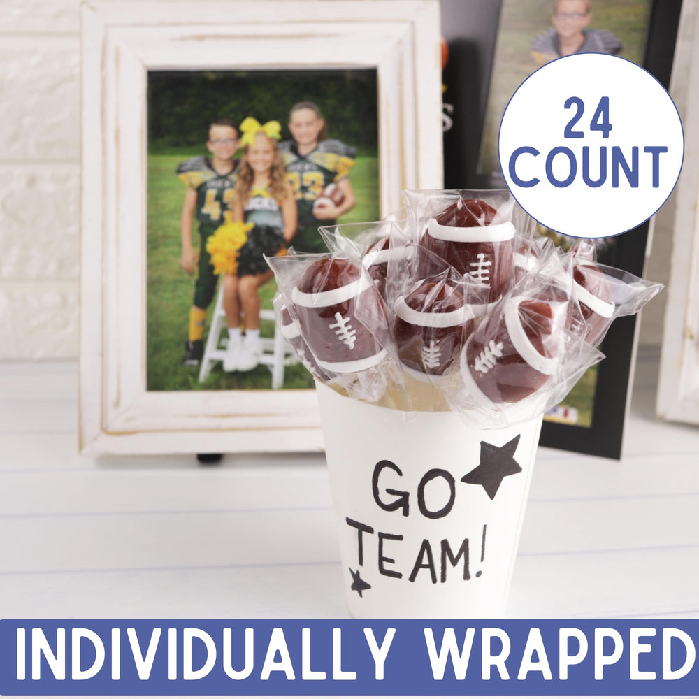 Sweetzo football lollipops ideal for team celebrations and game-day parties.