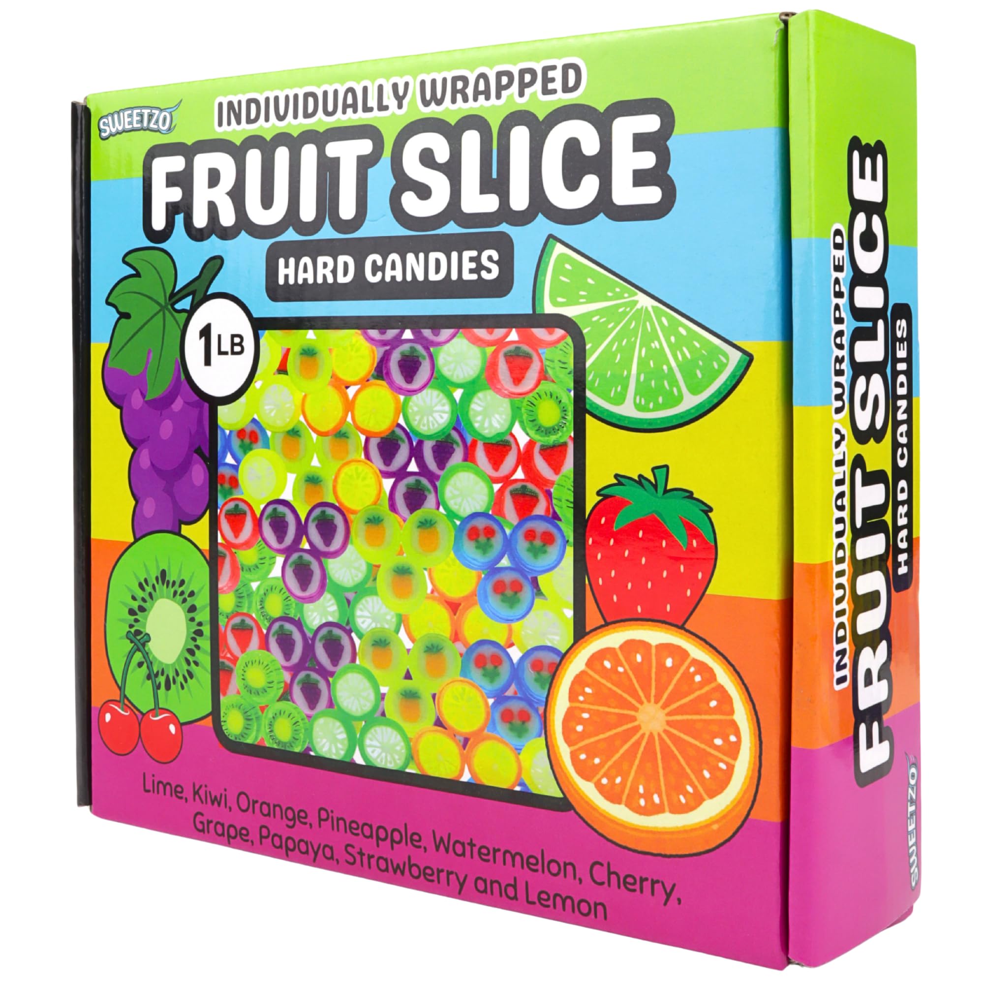 Sweetzo individually-wrapped fruit-slice candies for on-the-go sharing.