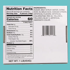 Sweetzo lime-kiwi-orange fruit slice close-up, refreshing palette for snacking.