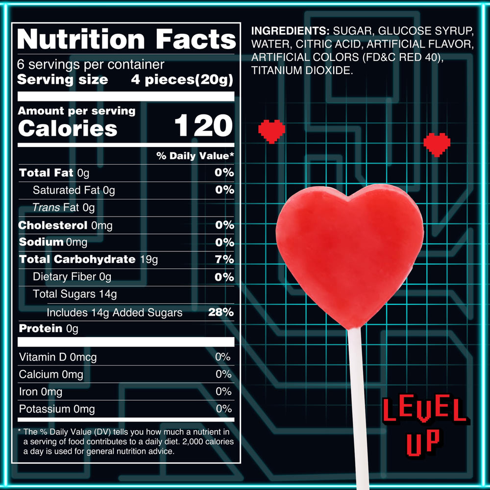 Sweetzo gamer valentines lollipops for sharing among students