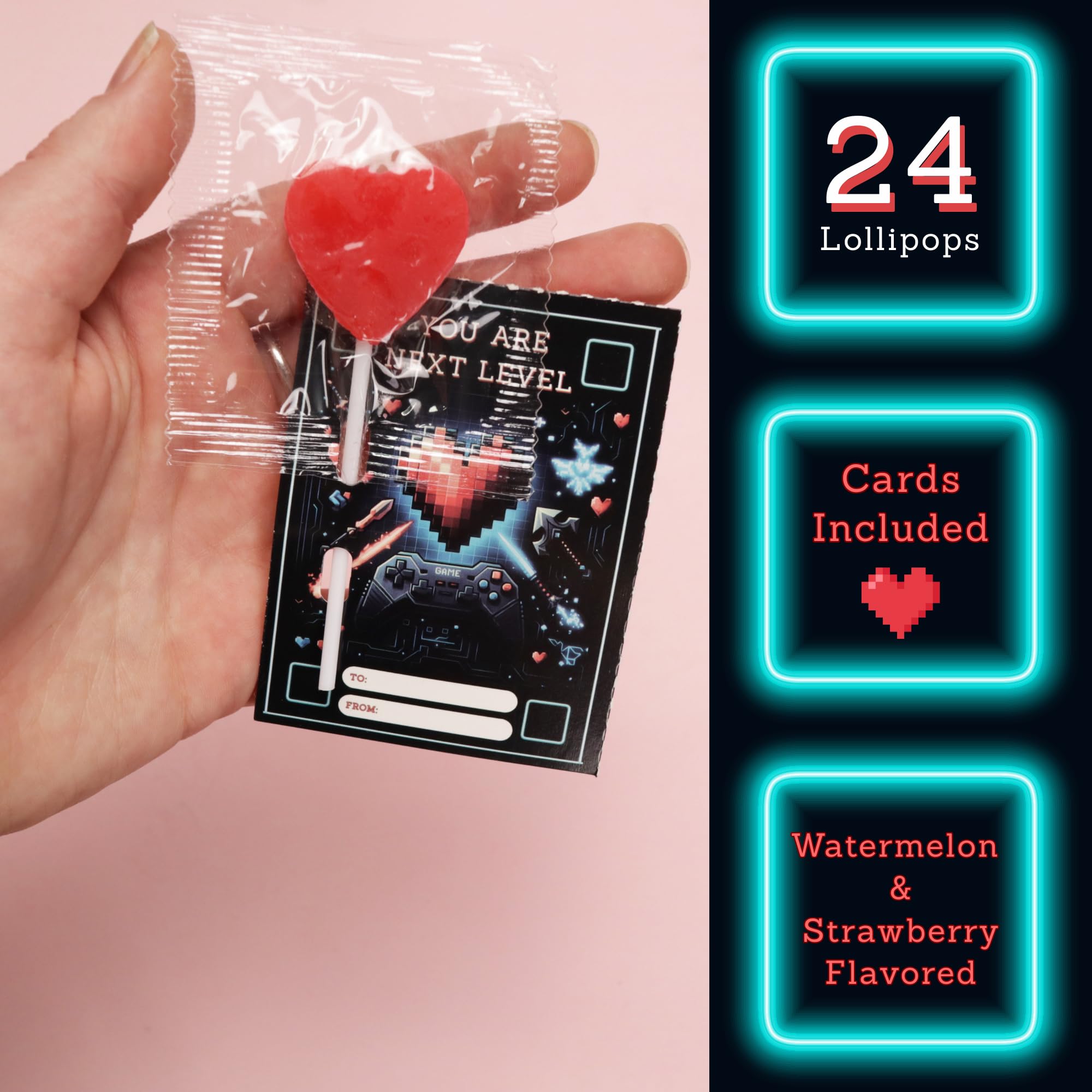 Sweetzo gamer valentines pixel design closeup highlighting bold theme