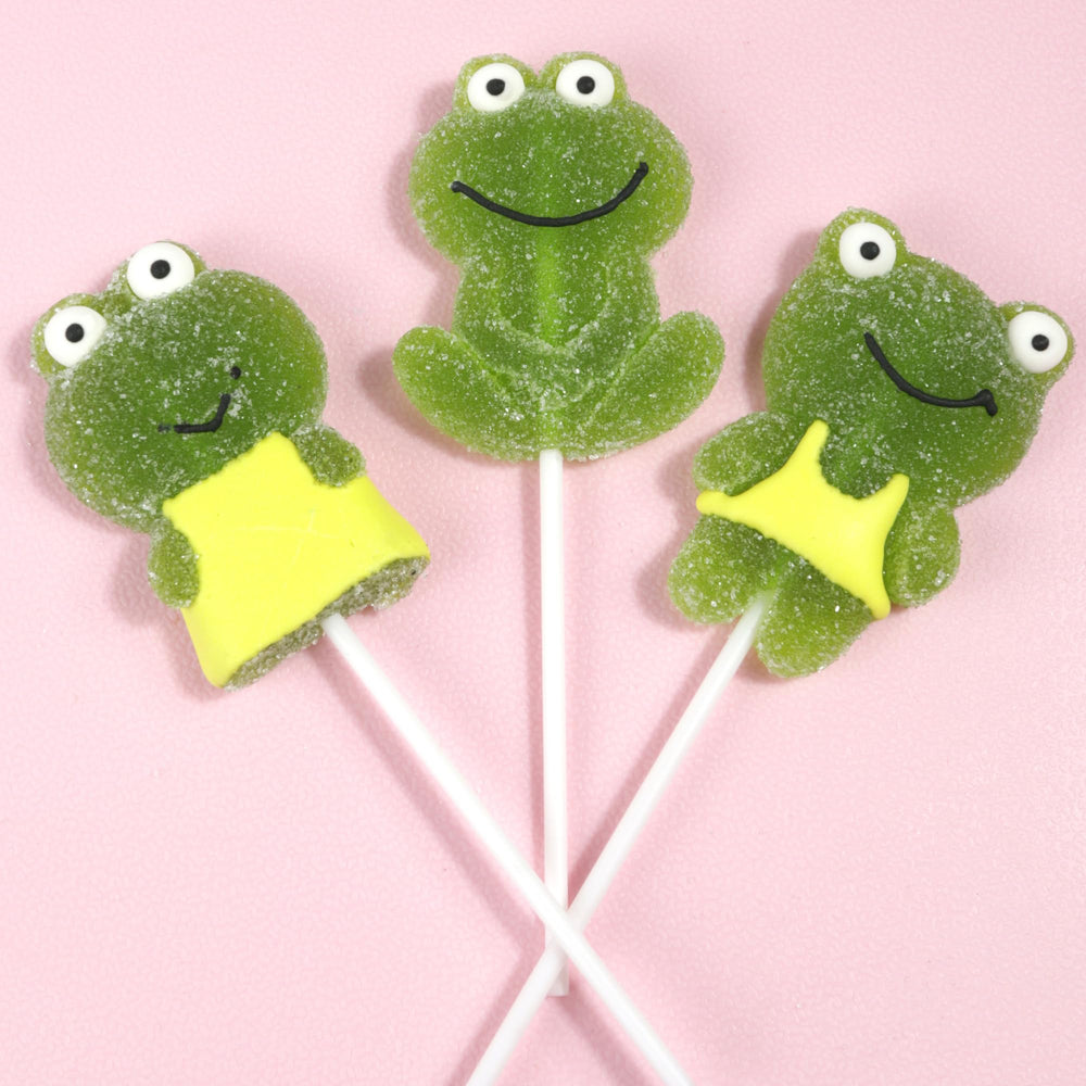 Sweetzo green apple frogs ideal for Easter baskets and seasonal gifting.