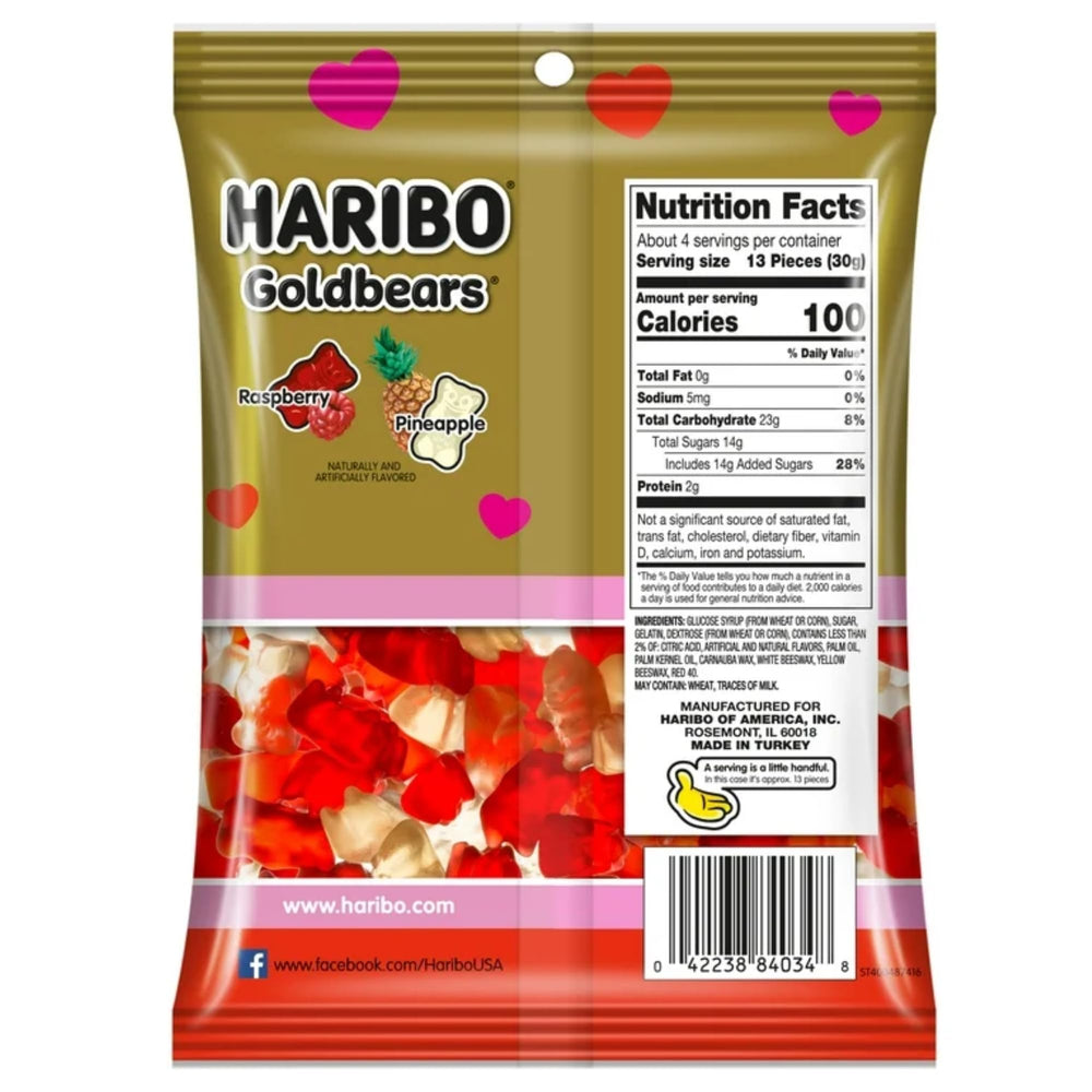 Sweetzo Haribo Goldbears gummies display for snacking