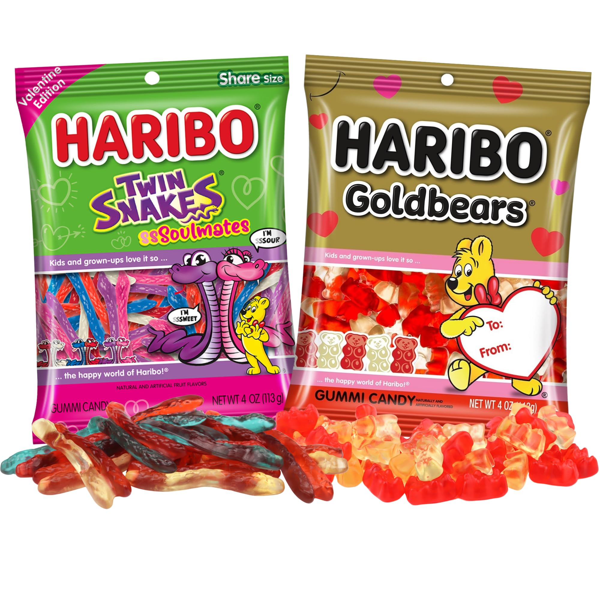 Sweetzo Haribo Goldbears 4 oz bag with bright, shareable fruity gummies