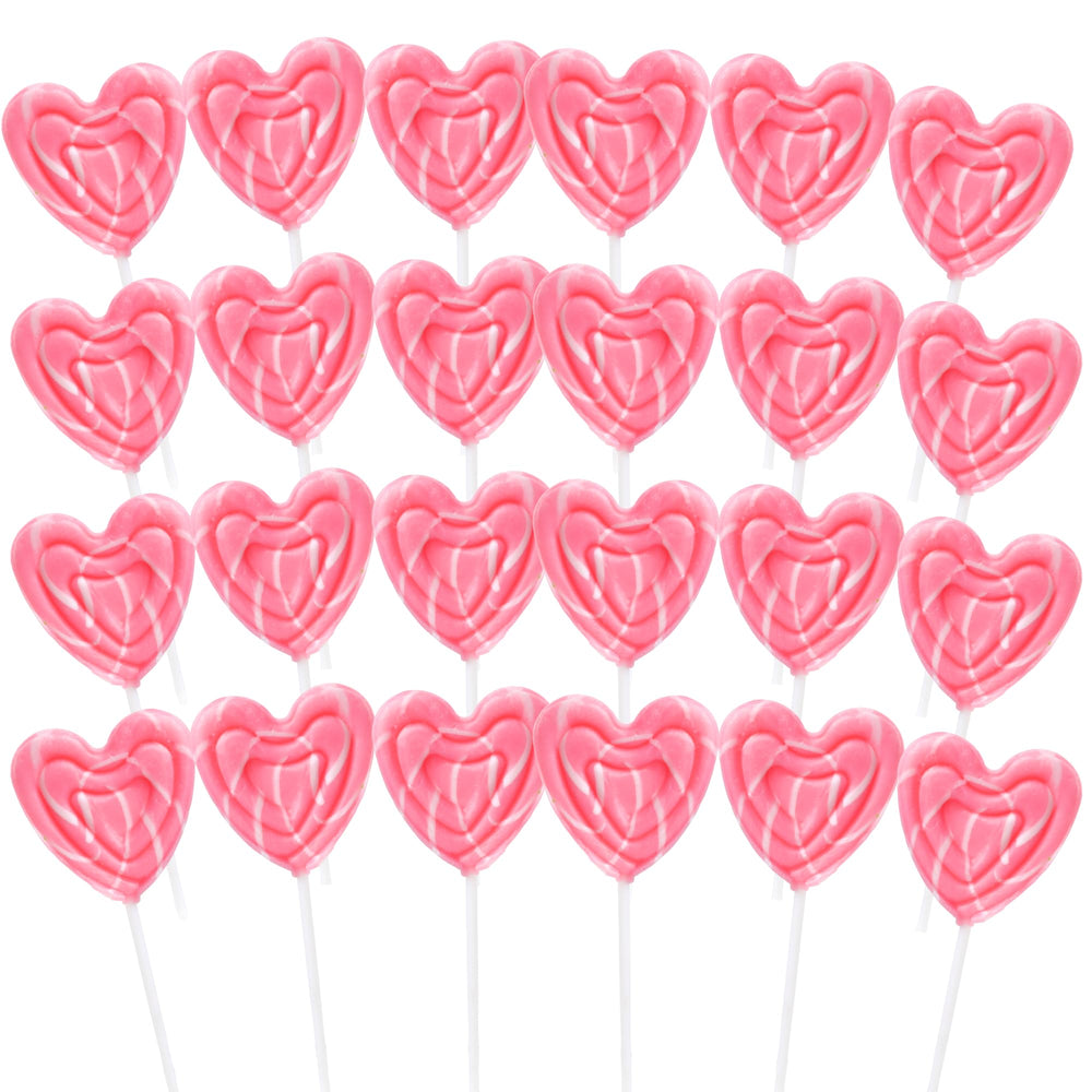 Sweetzo Heart Swirl Lollipops for Valentine's Day celebrations.