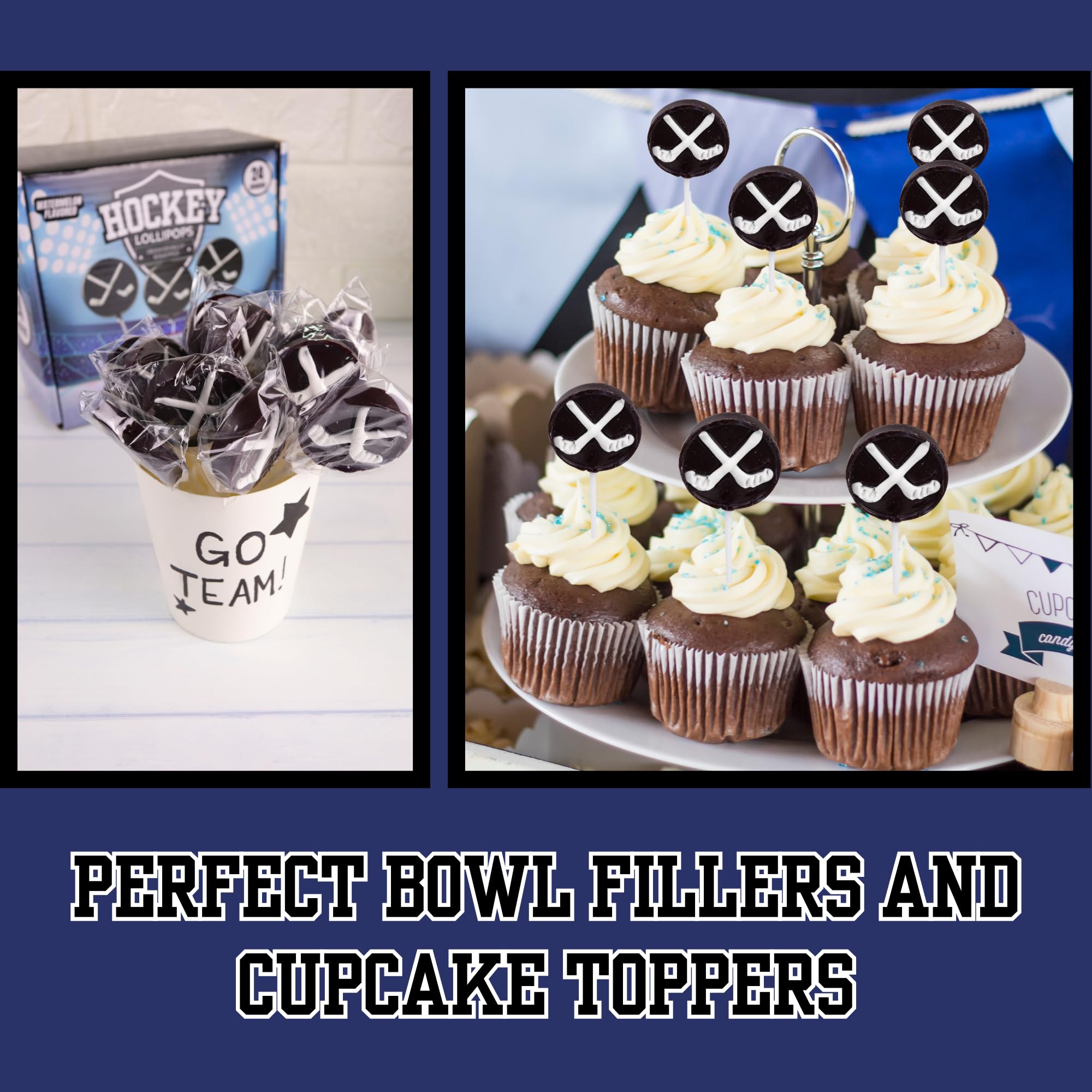 Sweetzo hockey puck lollipop ideal end-of-year gifts for hockey teams