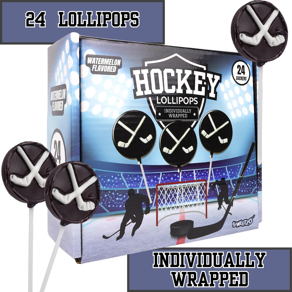 Sweetzo hockey puck lollipop perfect party favor for sports celebrations