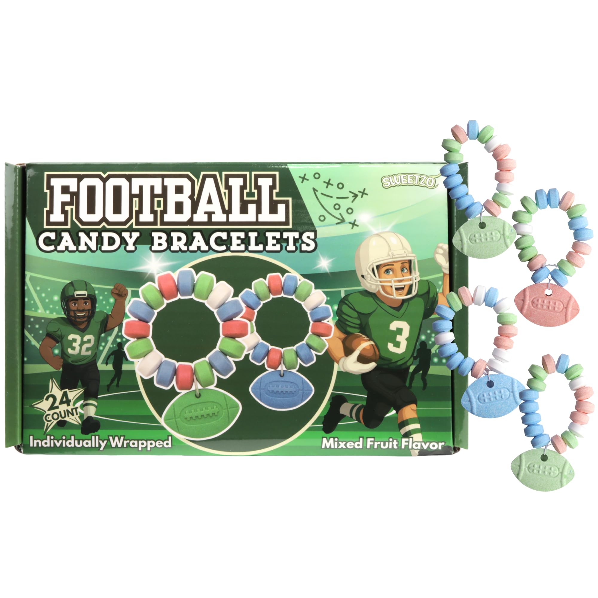 Sweetzo kid-friendly edible jewelry idea for birthdays and game days.