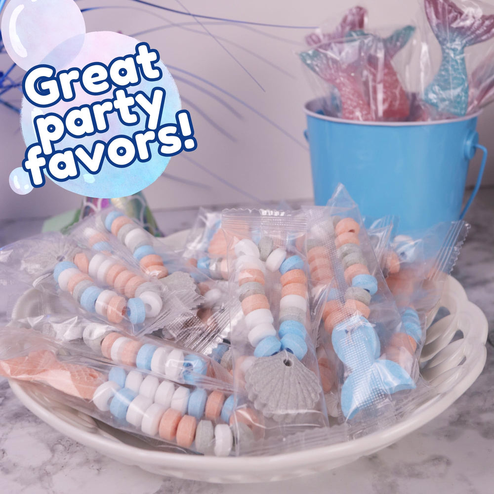 Sweetzo bracelets feature seashell designs for seaside party ambiance.