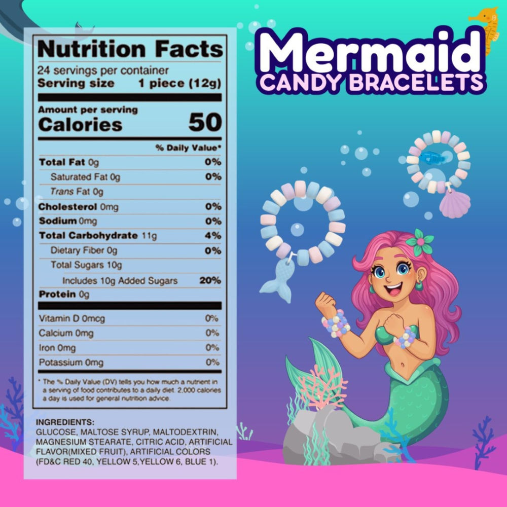 Sweetzo seashell and mermaid-tail bracelets add whimsy to celebrations.