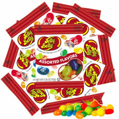 Sweetzo mini pack jelly beans, colorful variety for on-the-go snacking.