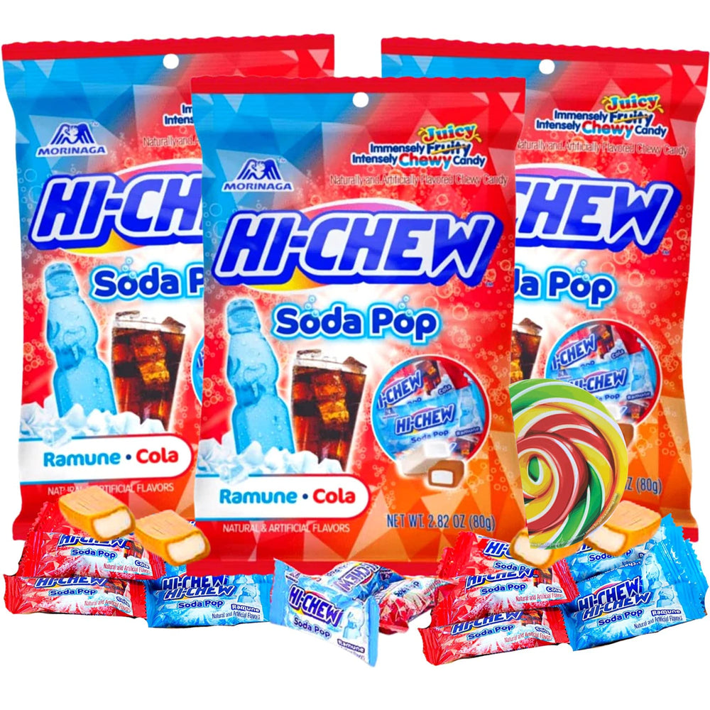 Sweetzo Soda Pop Ramune Candies three-pack, ideal for gifting.