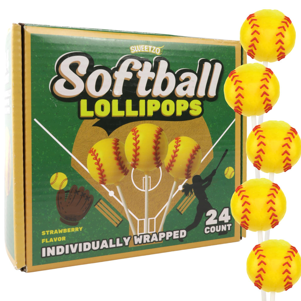 Sweetzo softball design detail enhances sports-themed party displays.