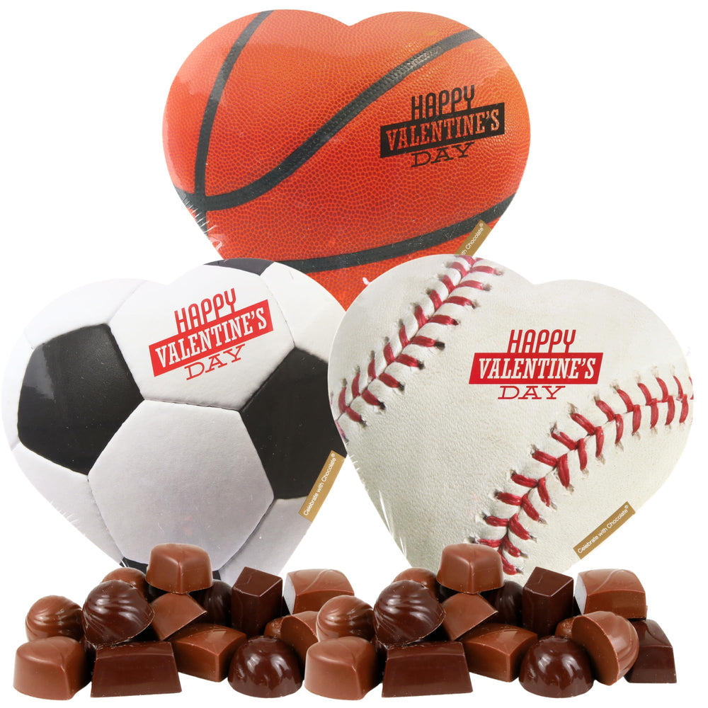 Sweetzo sports hearts basketball box, playful teen gift