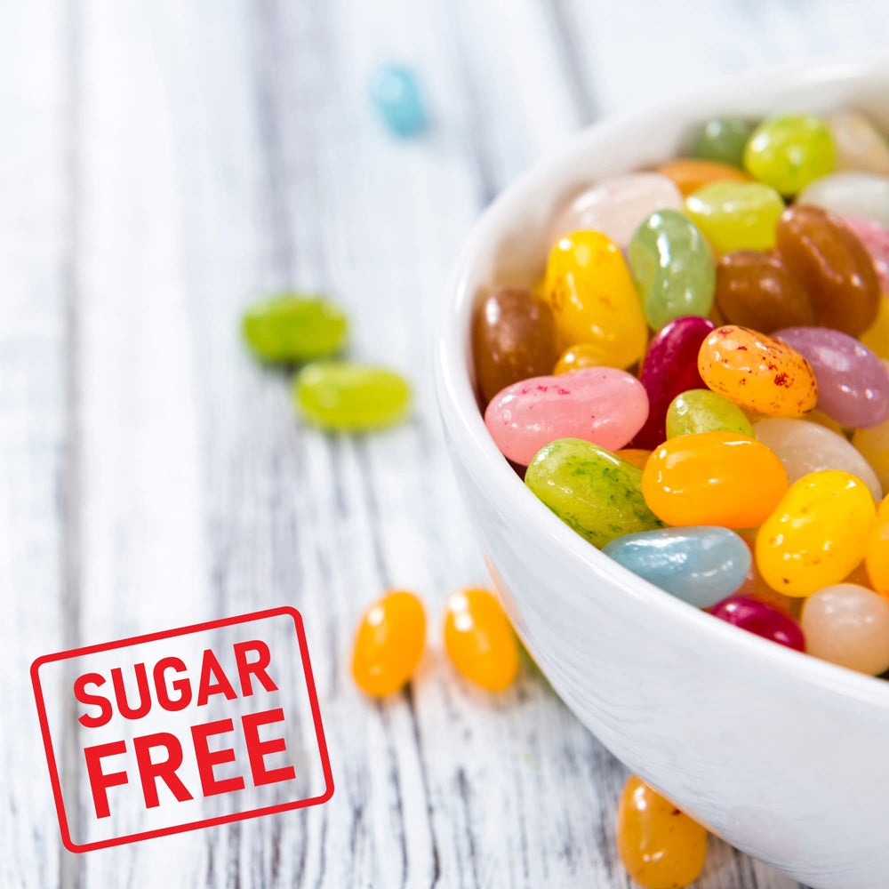 Label closeup for Sweetzo jelly beans with kosher and dairy-free notes