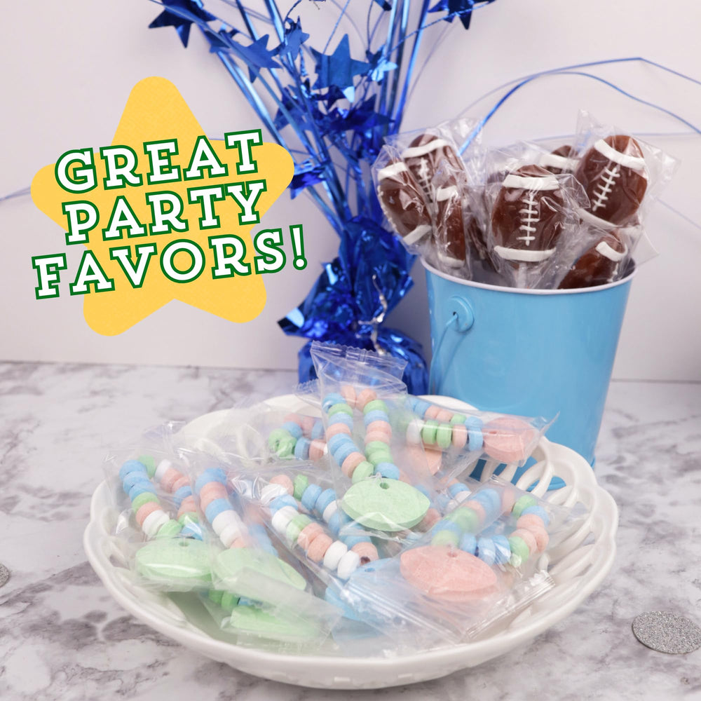 Sweetzo team party favors display suggests easy table spreads for celebrations.