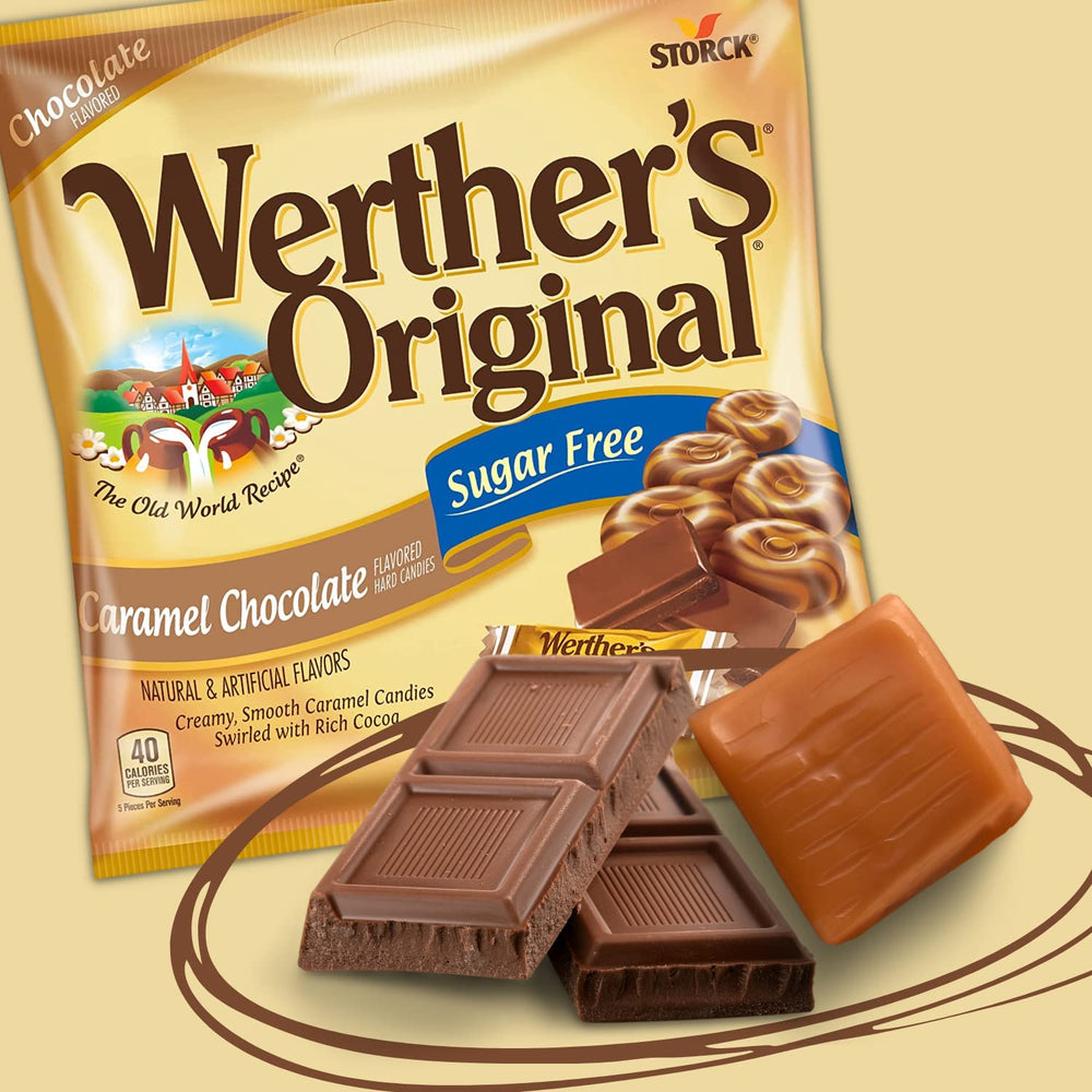 Sugar-free Werther's Original candies ready for gifting or sharing as a thoughtful treat.