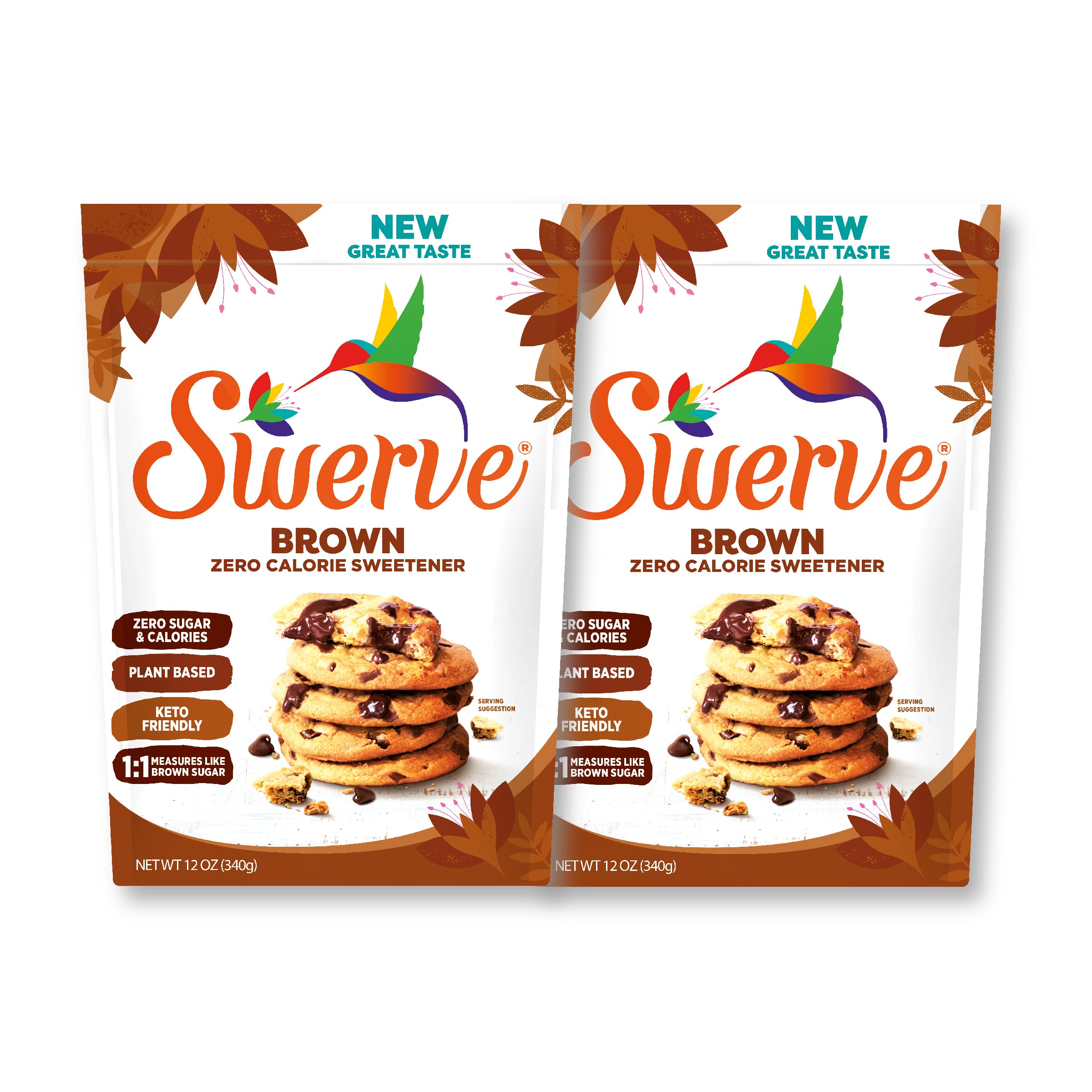 Swerve brown sugar replacement jar for baking with zero calories.