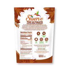 Swerve brown sugar replacement pour demonstrating easy zero-calorie sweetness in beverages.