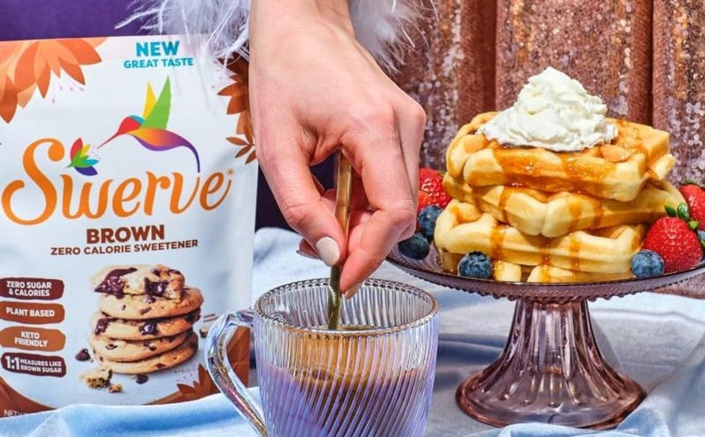 Swerve sweetener trio pack close-up highlighting versatile sugar substitutes