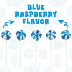 SWIRLEEY baby shower favor blue lollipops enhance decor and gifting.