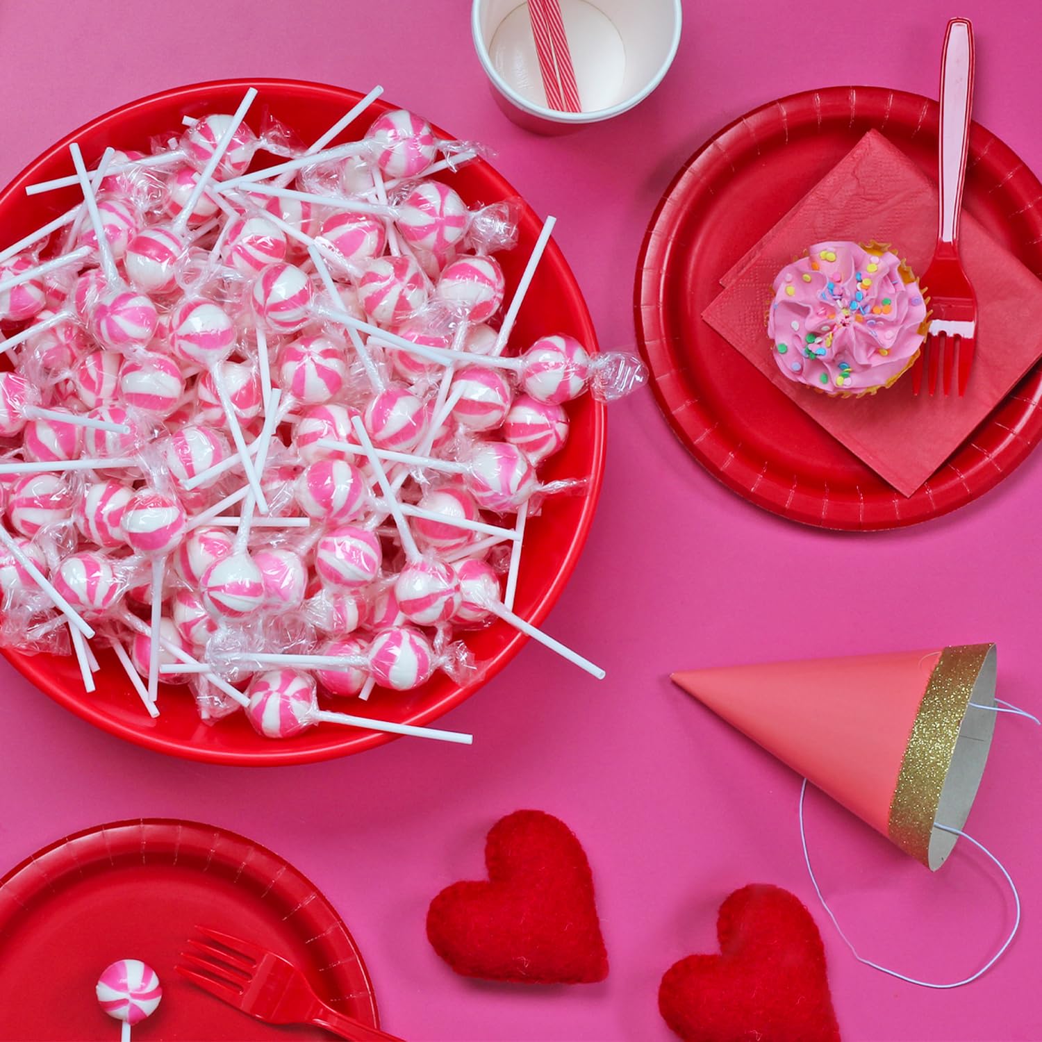 SWIRLEEY strawberry flavor lollipops perfect for party favors and gifts.