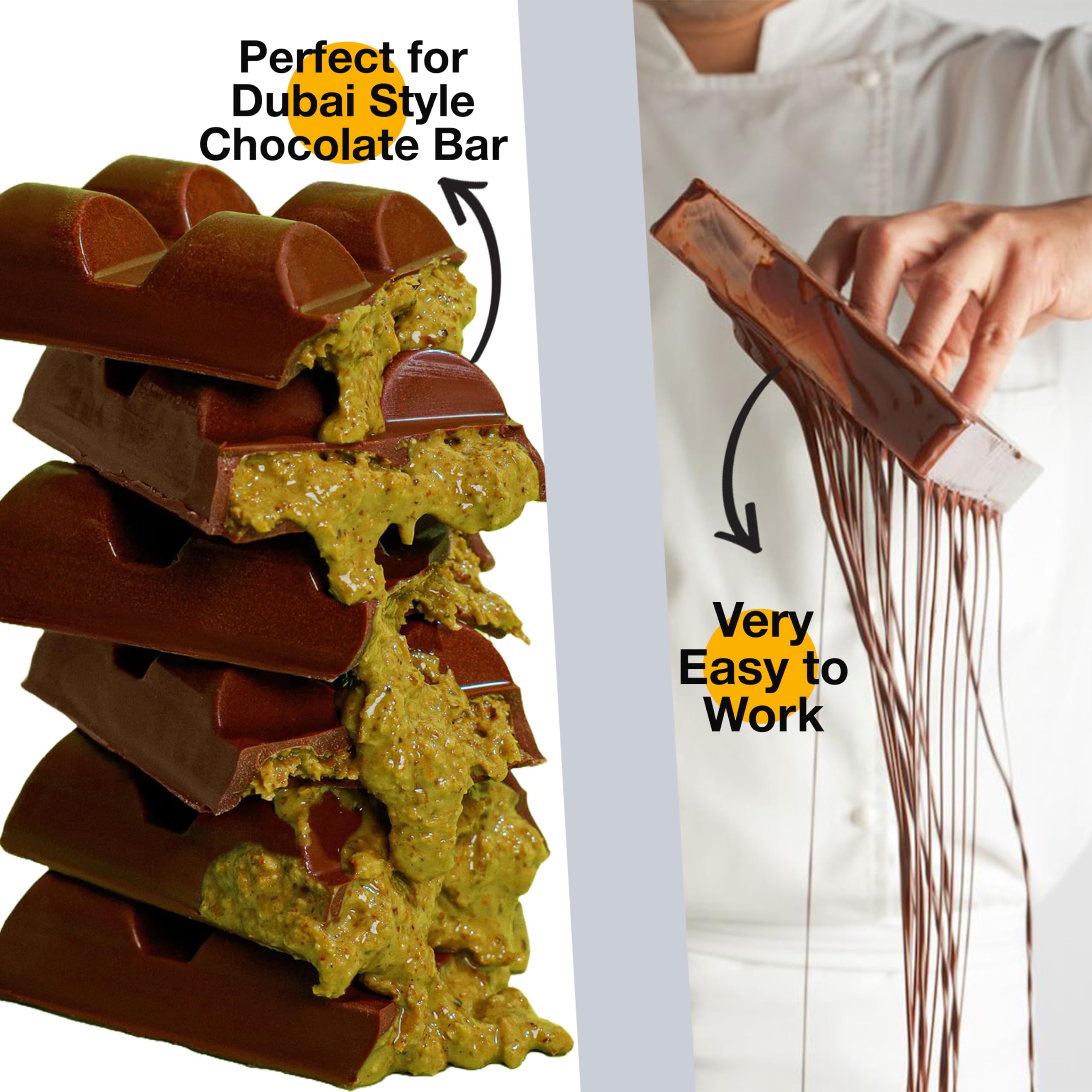 Swisense milk chocolate melts made in Italy for premium quality