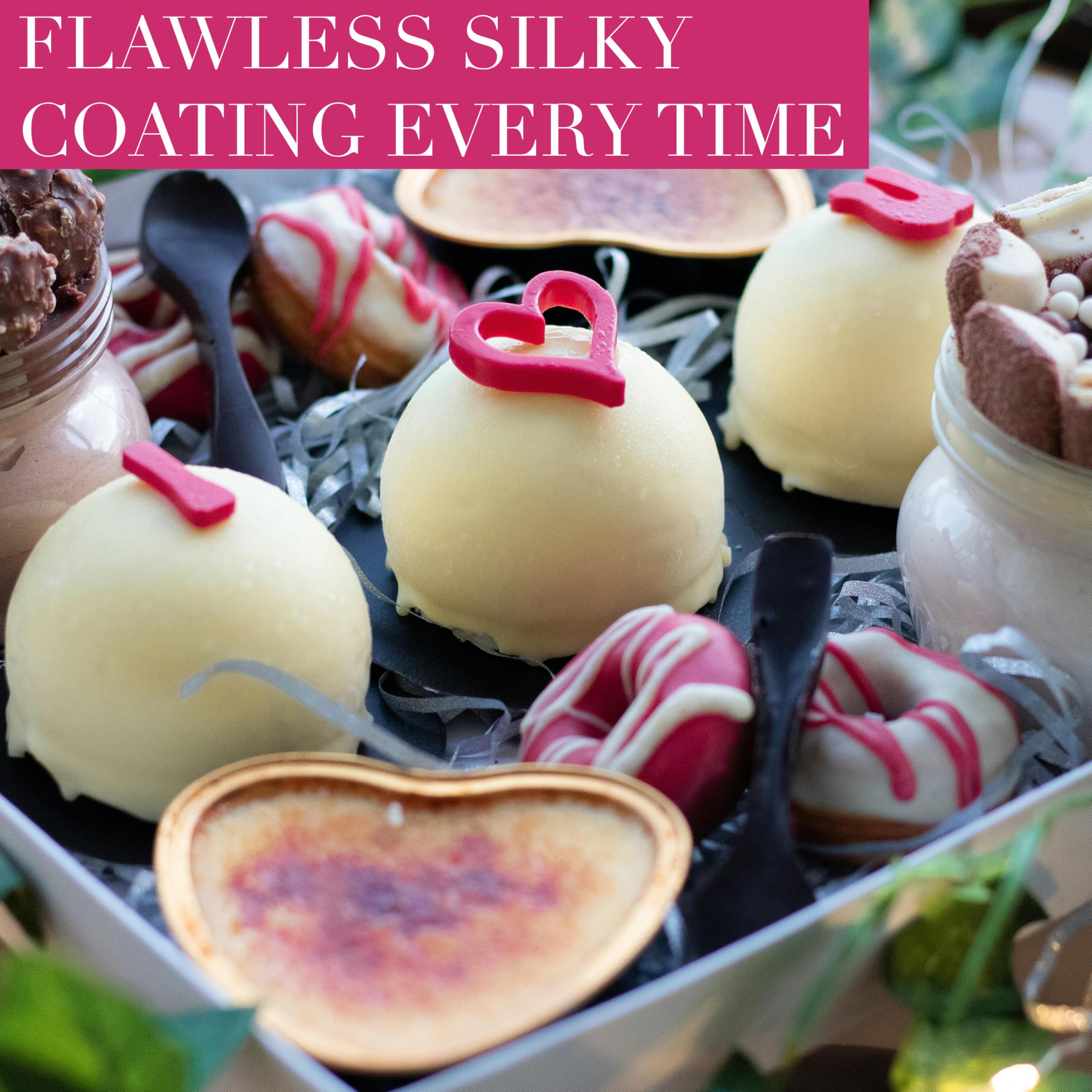 Swisense white melting chocolate in microwave for fast candy making.