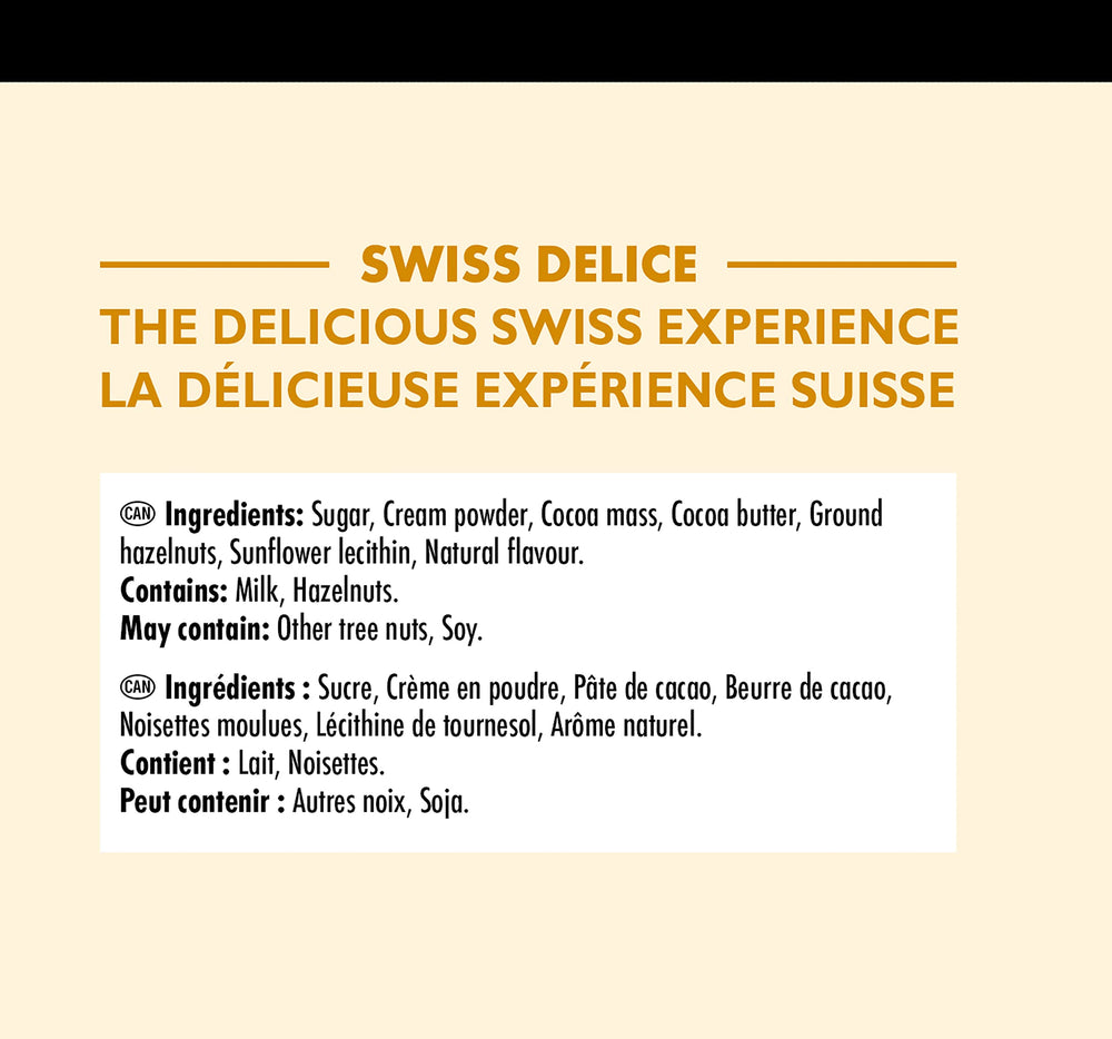Swiss Delice gift-ready packaging suitable for celebrations.