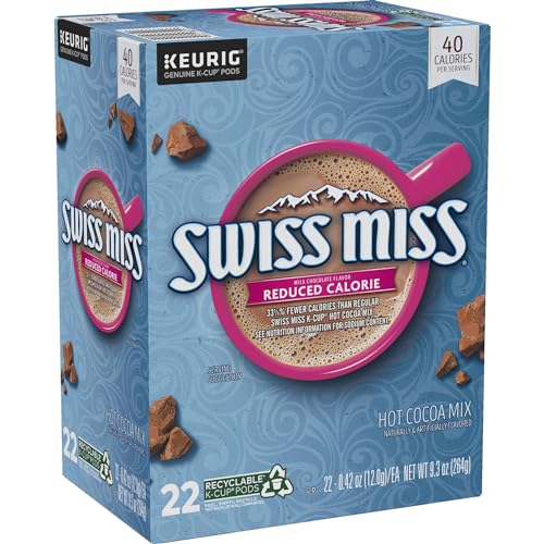 Swiss Miss cup on saucer with steam rising inviting a cozy break