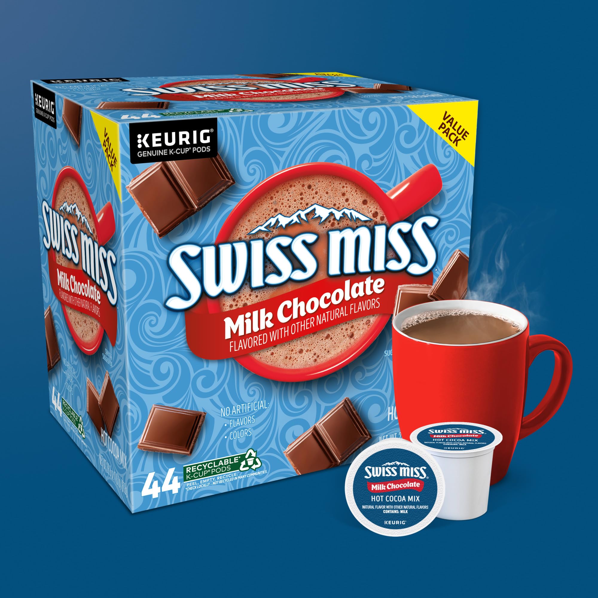 Swiss Miss dairy farm logo signifying heritage.