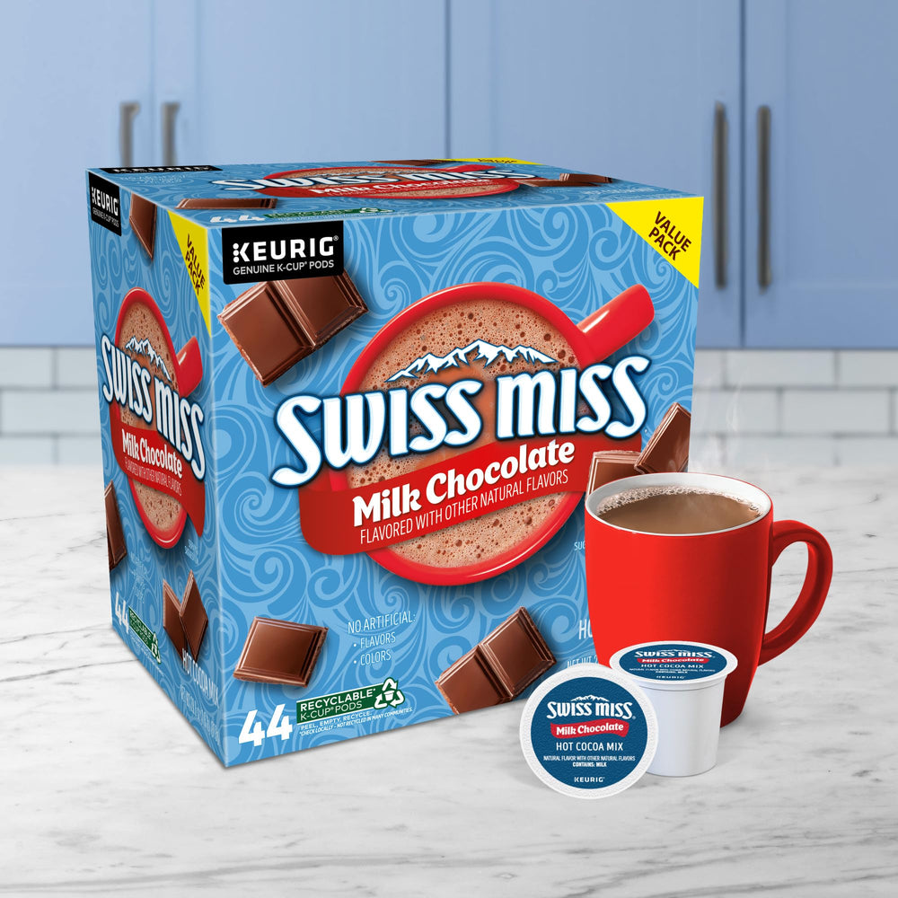 Swiss Miss family enjoying cocoa moment together.