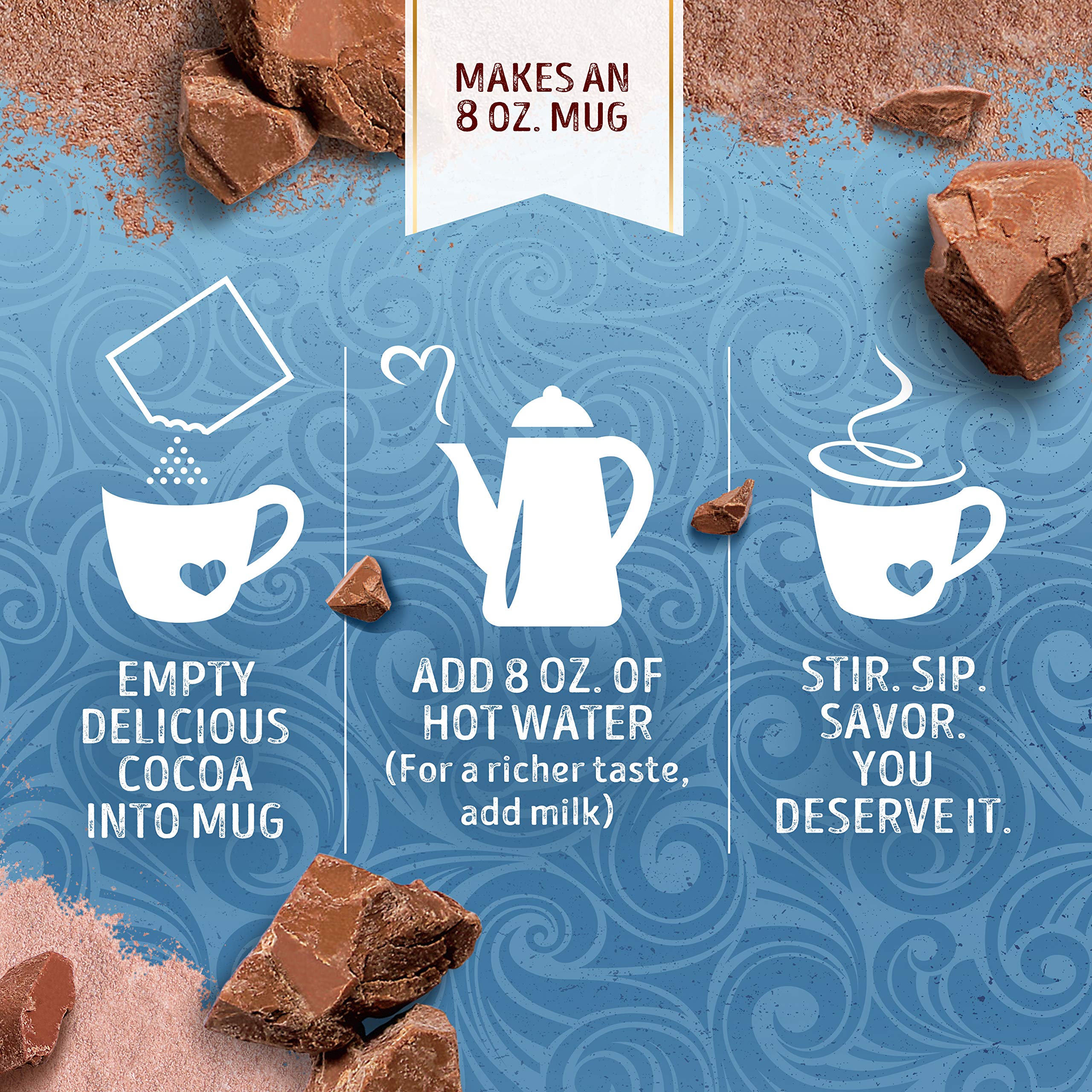 Swiss Miss ingredients list without artificial colors for a simple cocoa routine.