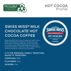 K-Cup pod from Swiss Miss in packaging ready for fast, flavorful cocoa moments