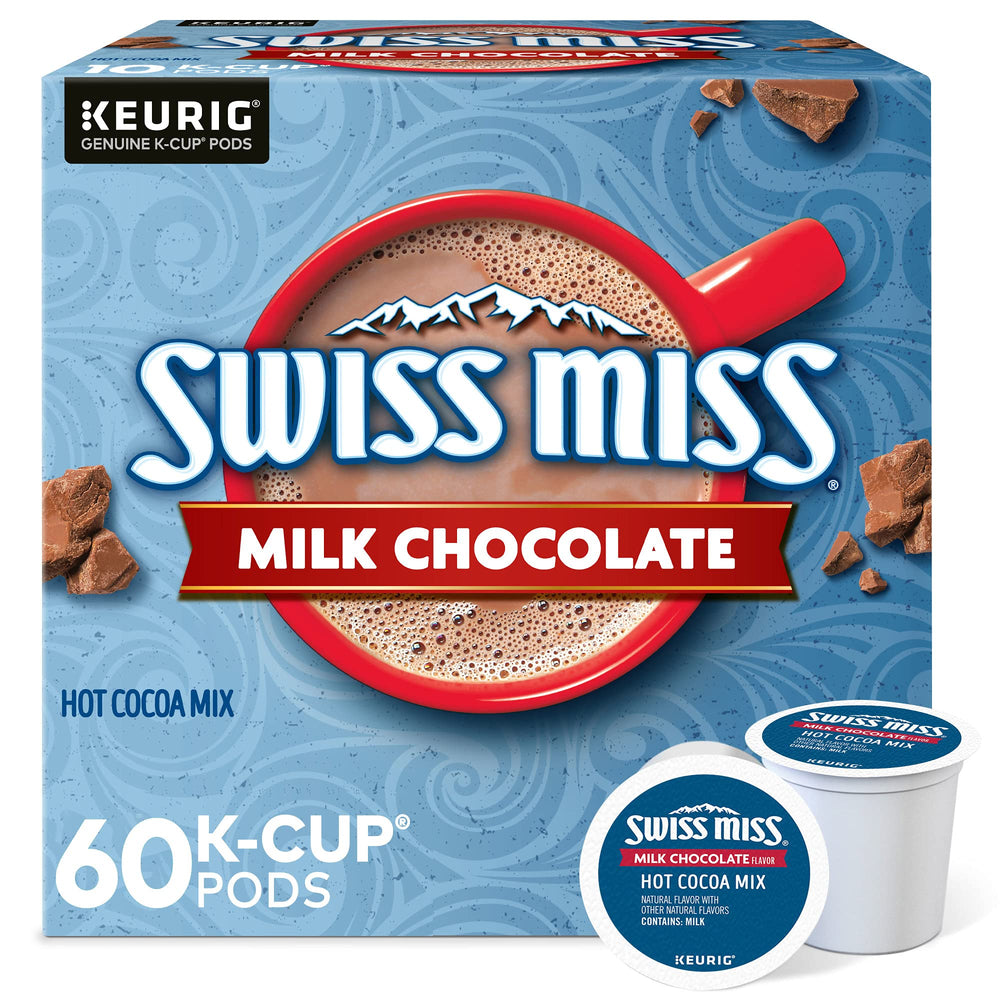 Swiss Miss Milk Chocolate Hot Cocoa K-Cup Pod for quick creamy cocoa at home