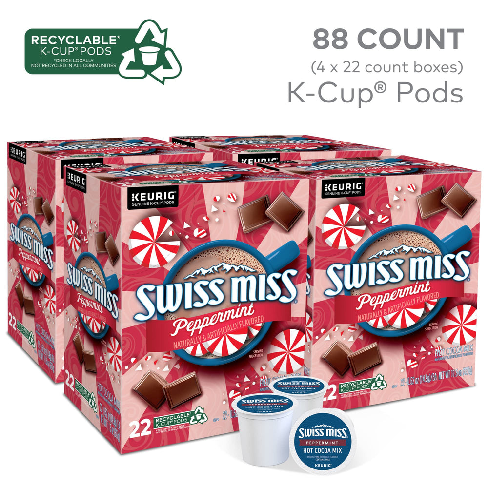 Swiss Miss Keurig pod ready for a quick, comforting peppermint chocolate cup.