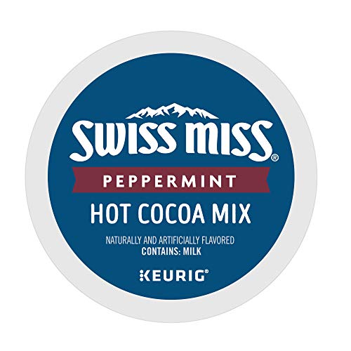 Steaming cup showing creamy minty peppermint cocoa.