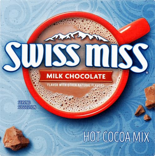 Swiss Miss pods in drawer suggest ready-to-brew cocoa anytime.