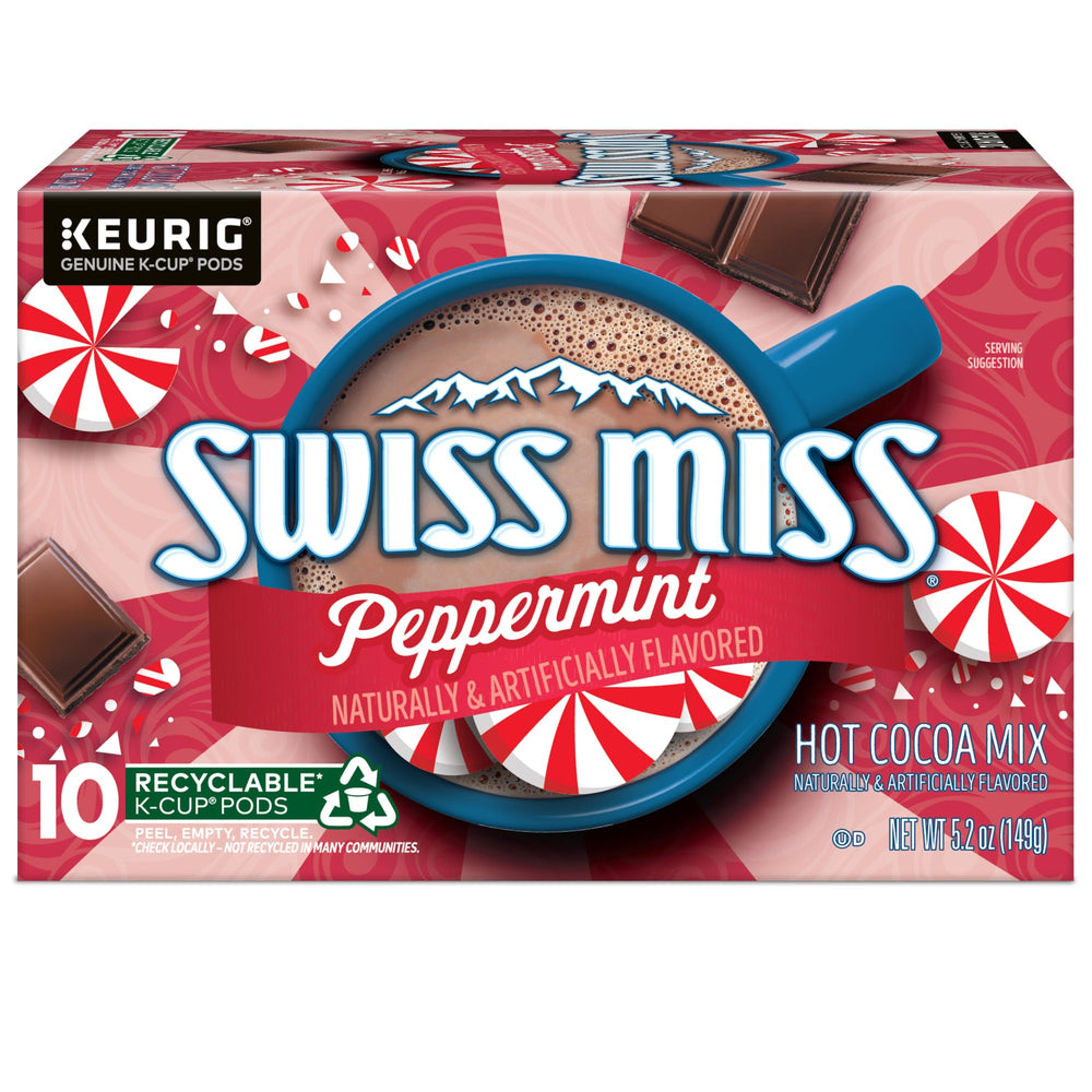 Close-up of premium imported cocoa used by Swiss Miss Peppermint.