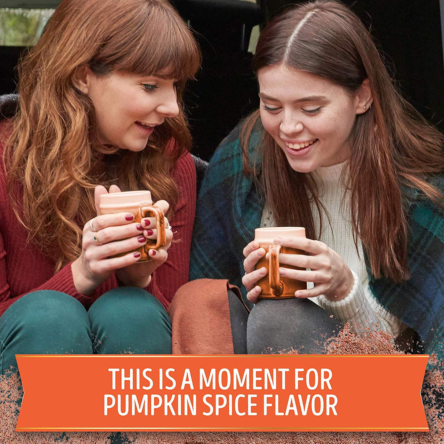 Swiss Miss Pumpkin Spice 8 oz serving option; convenient for warming gatherings.