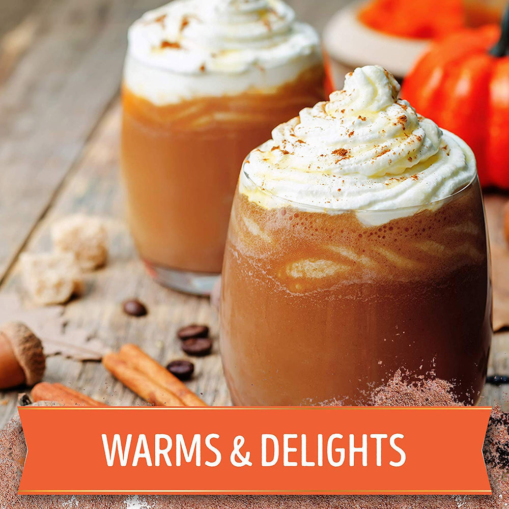 Swiss Miss Pumpkin Spice gluten-free label signals friendly options for guests.