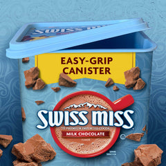 Close-up of Swiss Miss cocoa powder with rich flavor
